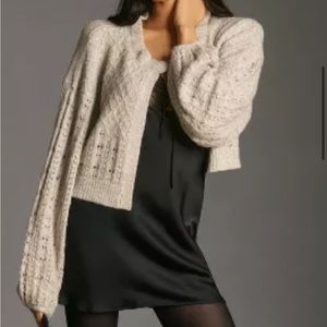 Flat White From Anthropologie cardigan